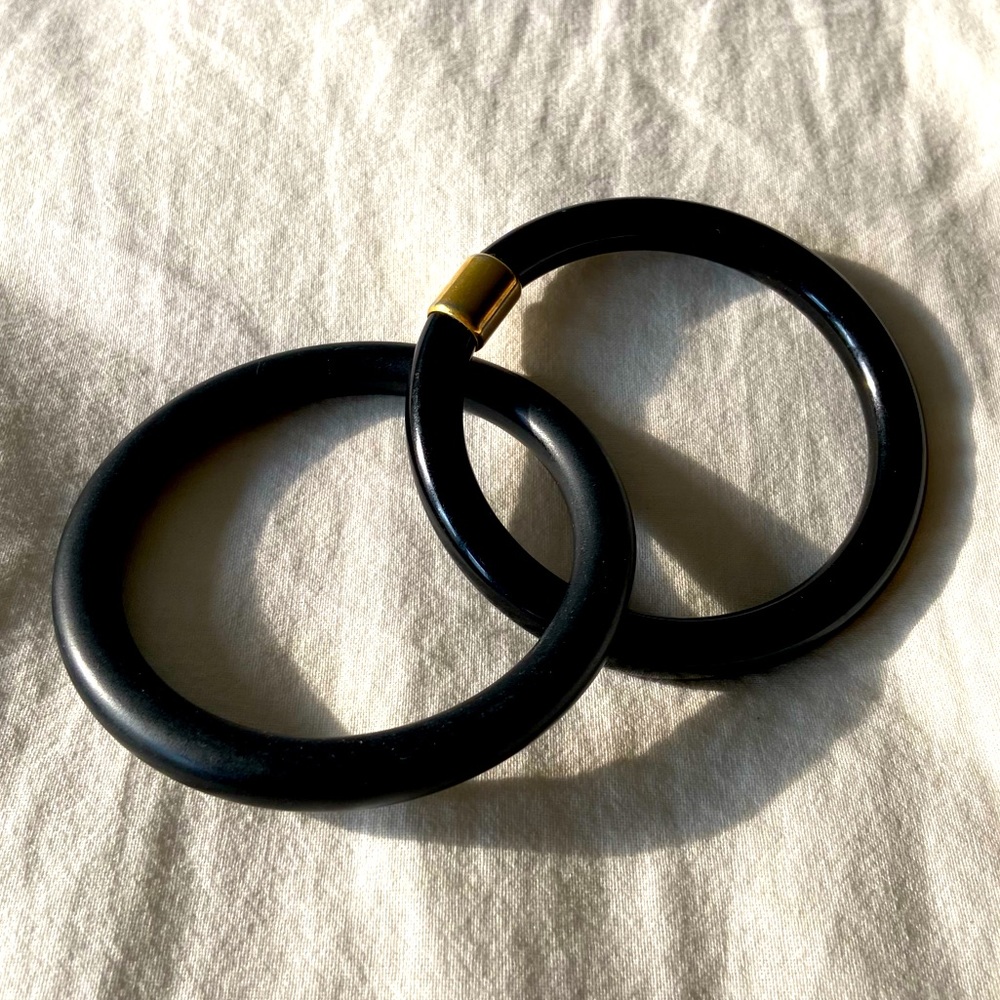 Double bakelite bangle - Picture 3 of 3